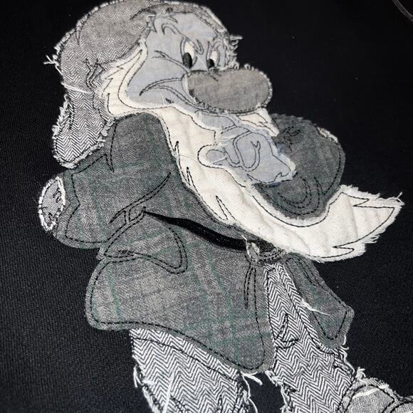 Disney Parks Grumpy Black Crewneck sweatshirt unisex size small seven dwarfs - Picture 8 of 8